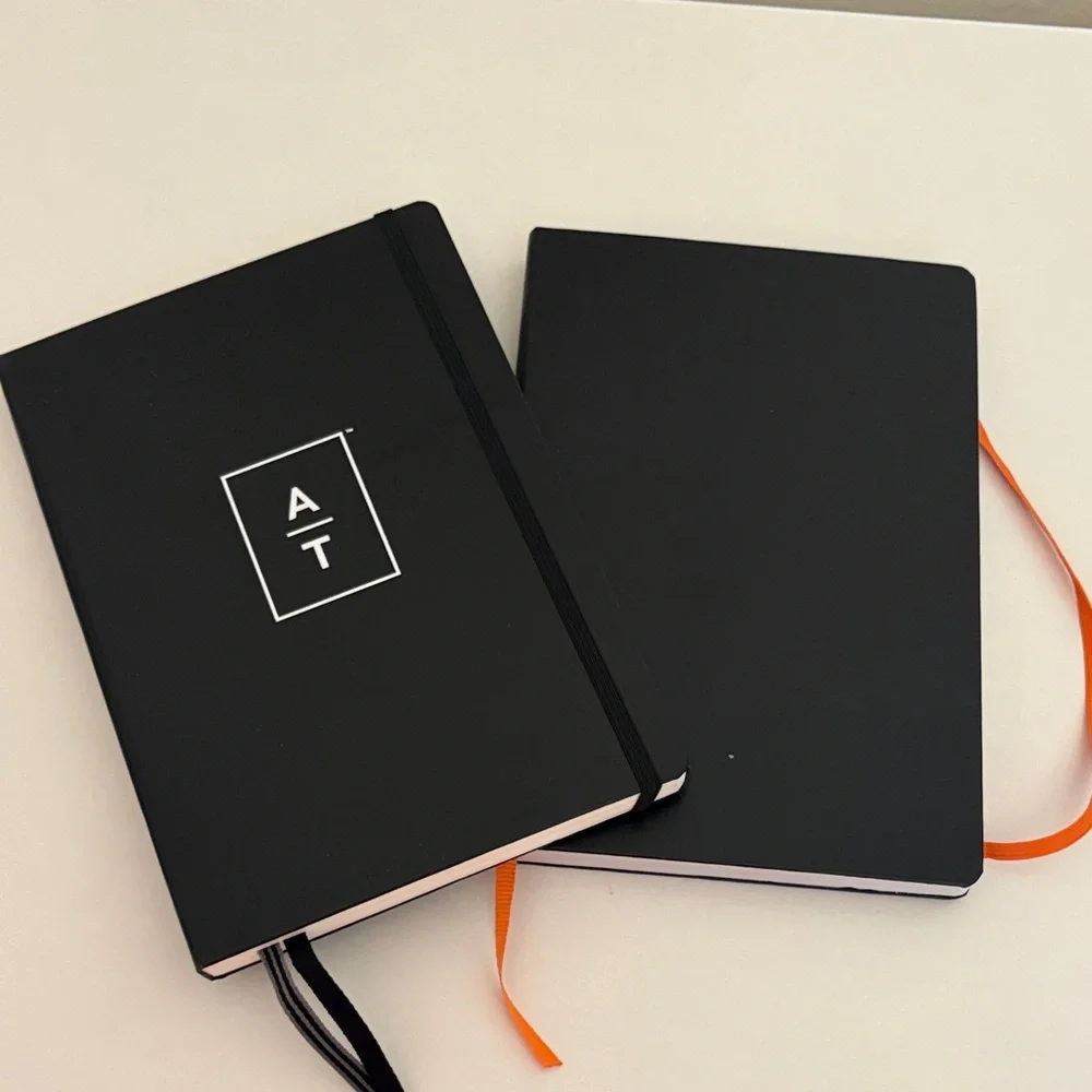 Leuchtturm‎ Black notebook planner Set of 2 black bullet journal whitelines